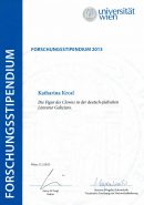 Bestätigung Forschungsstipendium